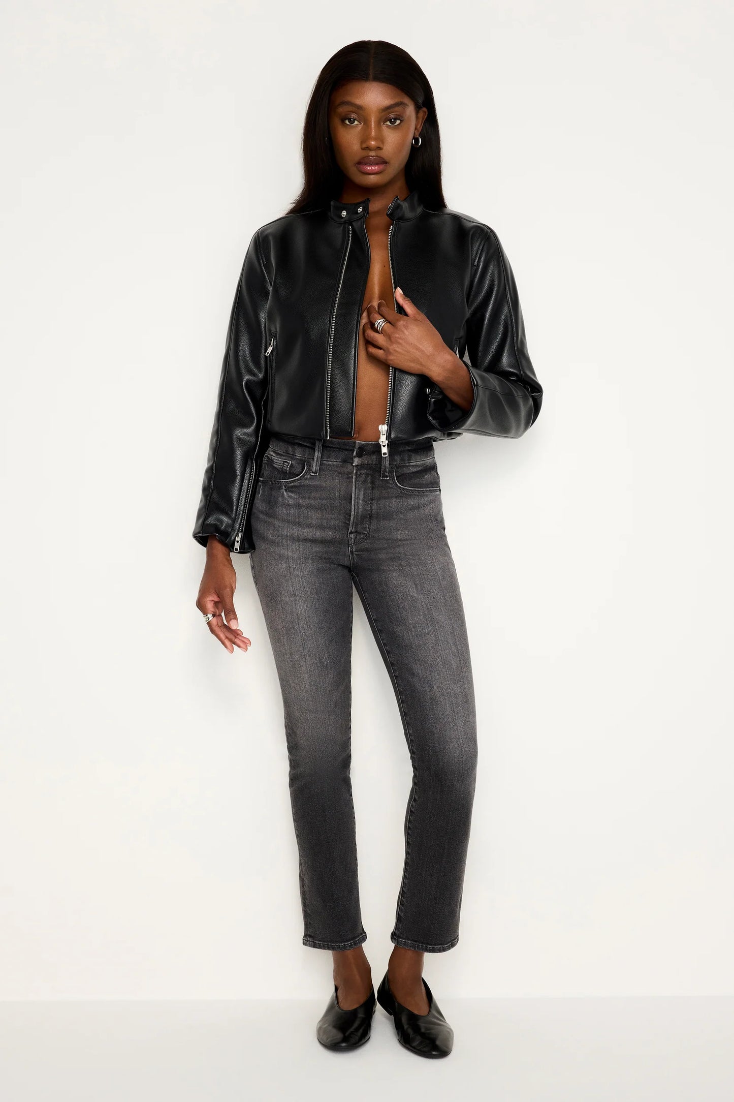 GOOD AMERICAN MOTO JACKET