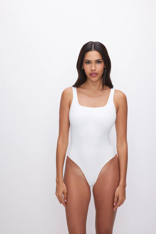 GOOD AMERICAN SCULPTING BODYSUIT WHITE