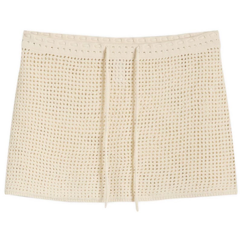 GOOD AMERICAN ECRU SKIRT