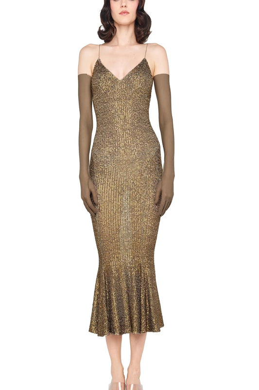 SLIP FISHTAIL DRESS