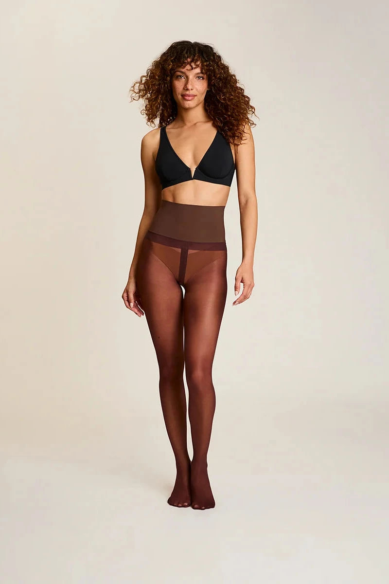 COMMANDO SHEER TIGHTS OXBLOOD