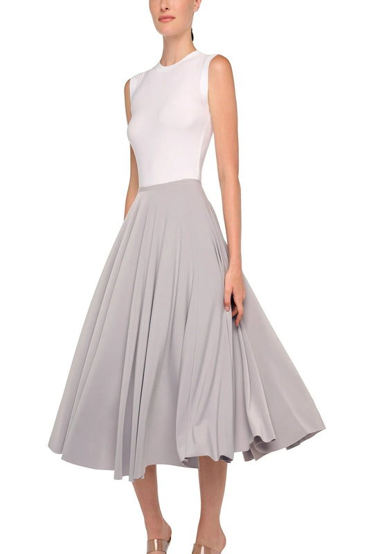 FLARED SKIRT GREY