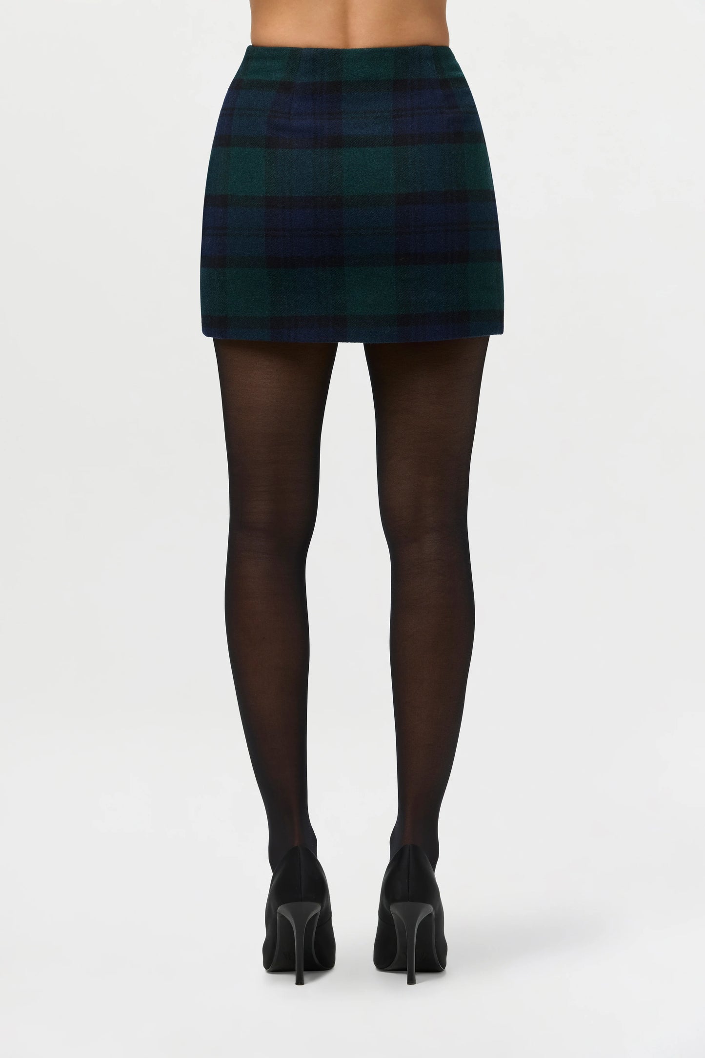 SUITING PLAID MINI SKIRT