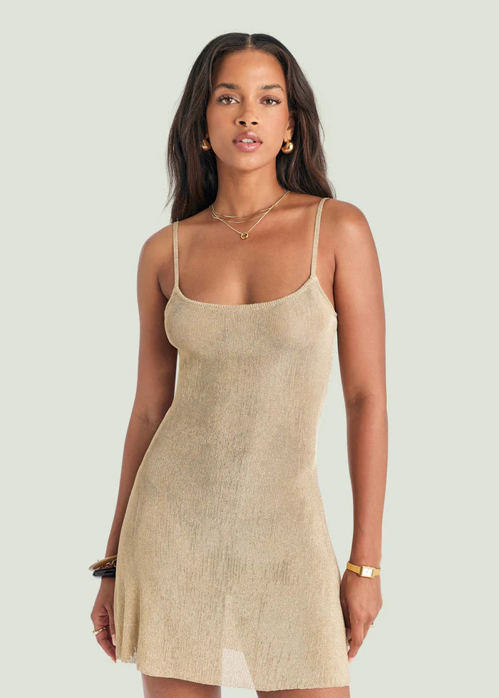 AZRIEL DRESS GOLD