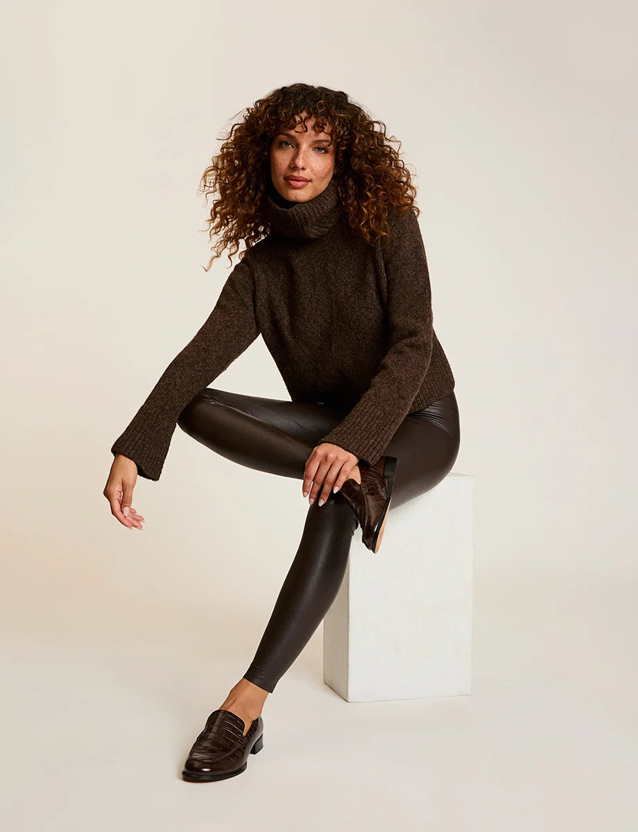 COMMANDO FAUX LEATHER LEGGING IN ESPRESSO