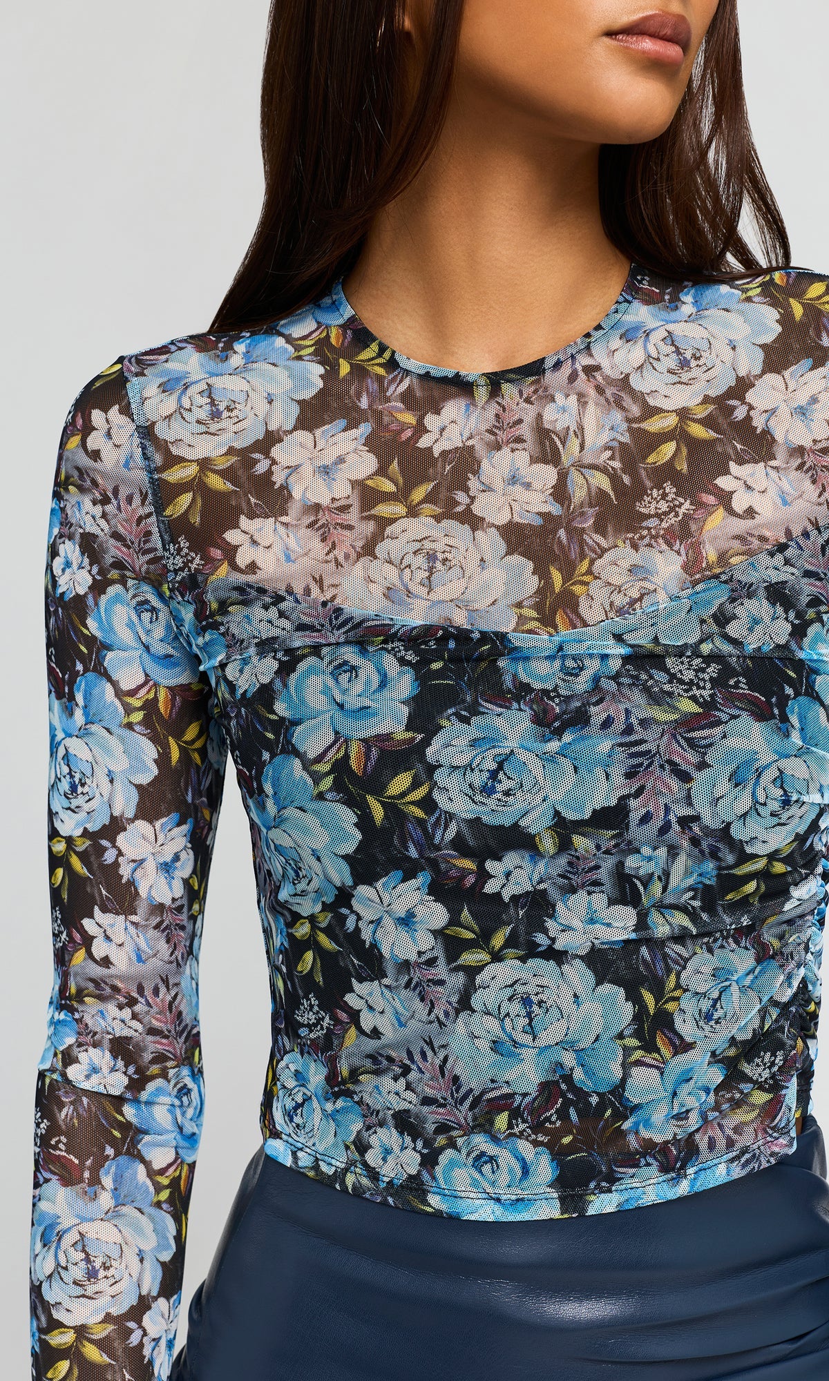 VIVI FLORAL MESH TOP