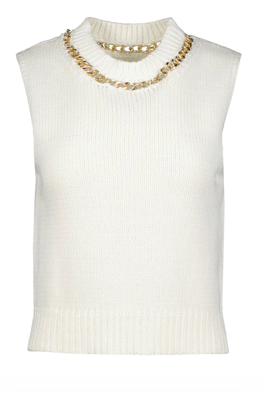 SAVOY CHAIN SWEATER TANK