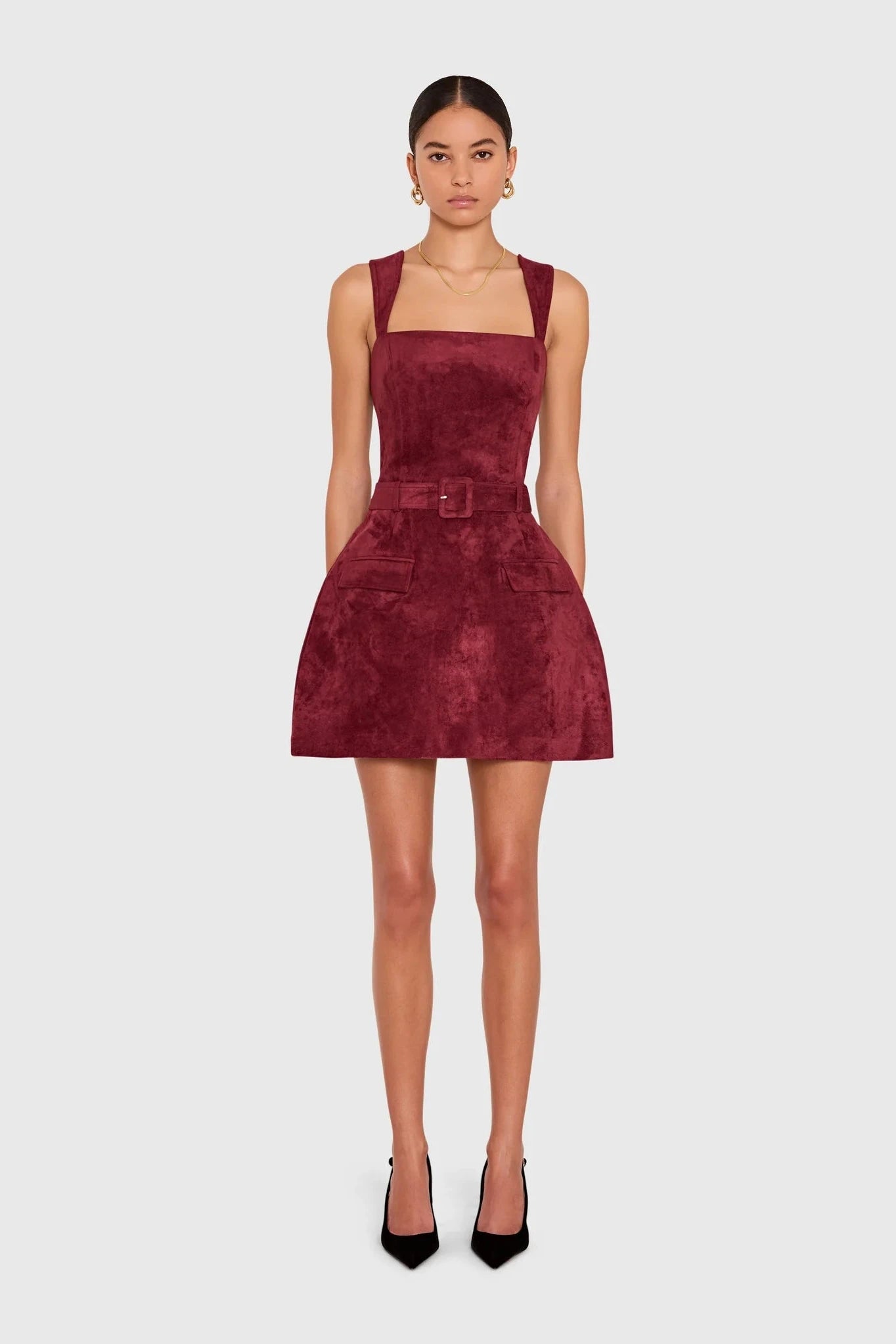 BETHANY BELTED SKORT ROMPER