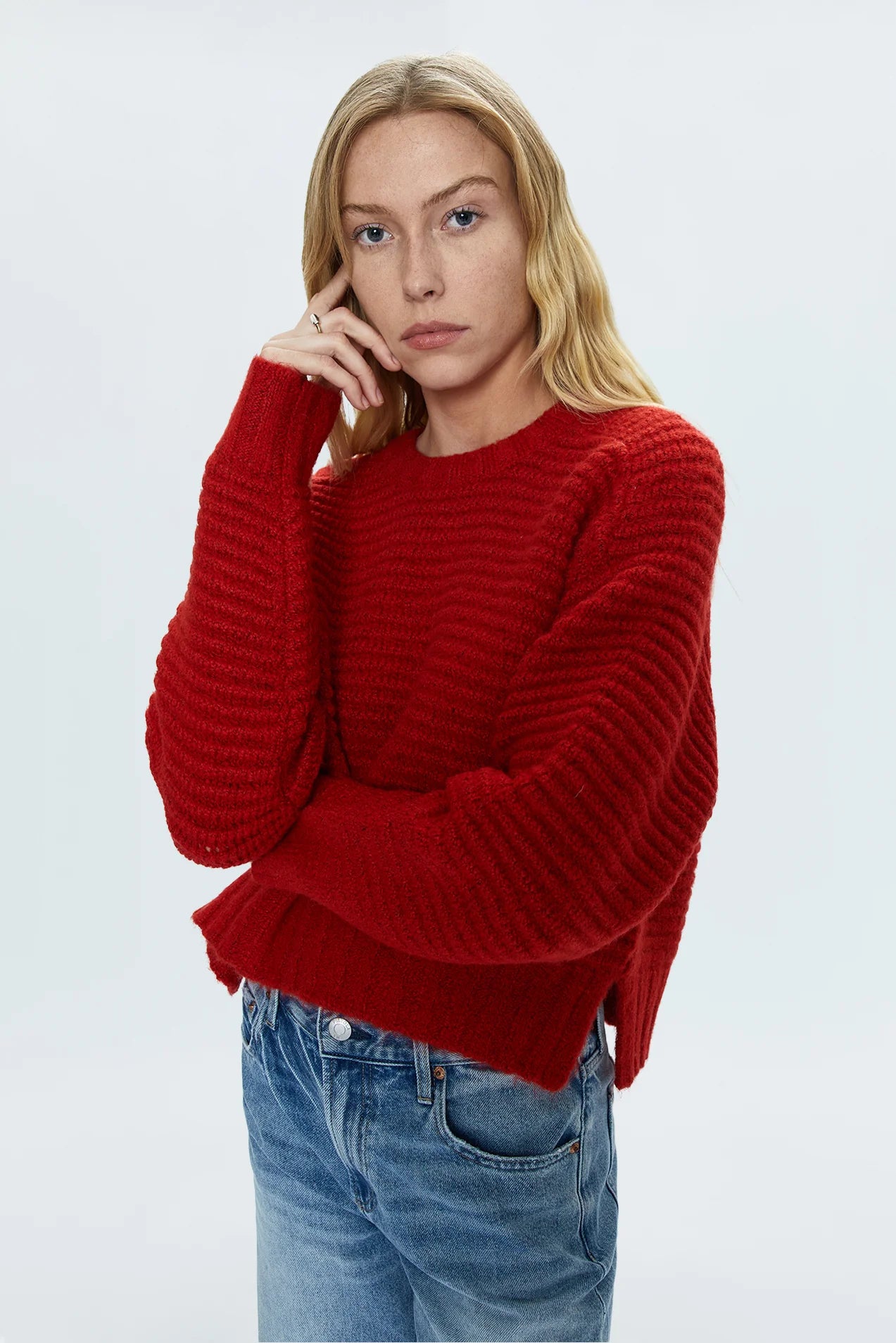 ADINA SWEATER ROUGE