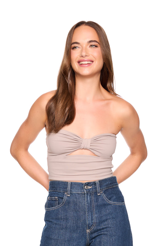 CINCHED CUT OUT TUBE TOP
