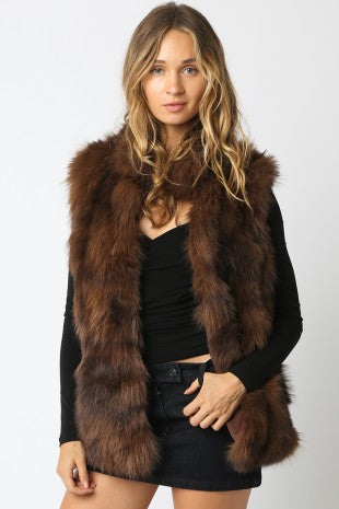 STEVIE FAUX FUR VEST