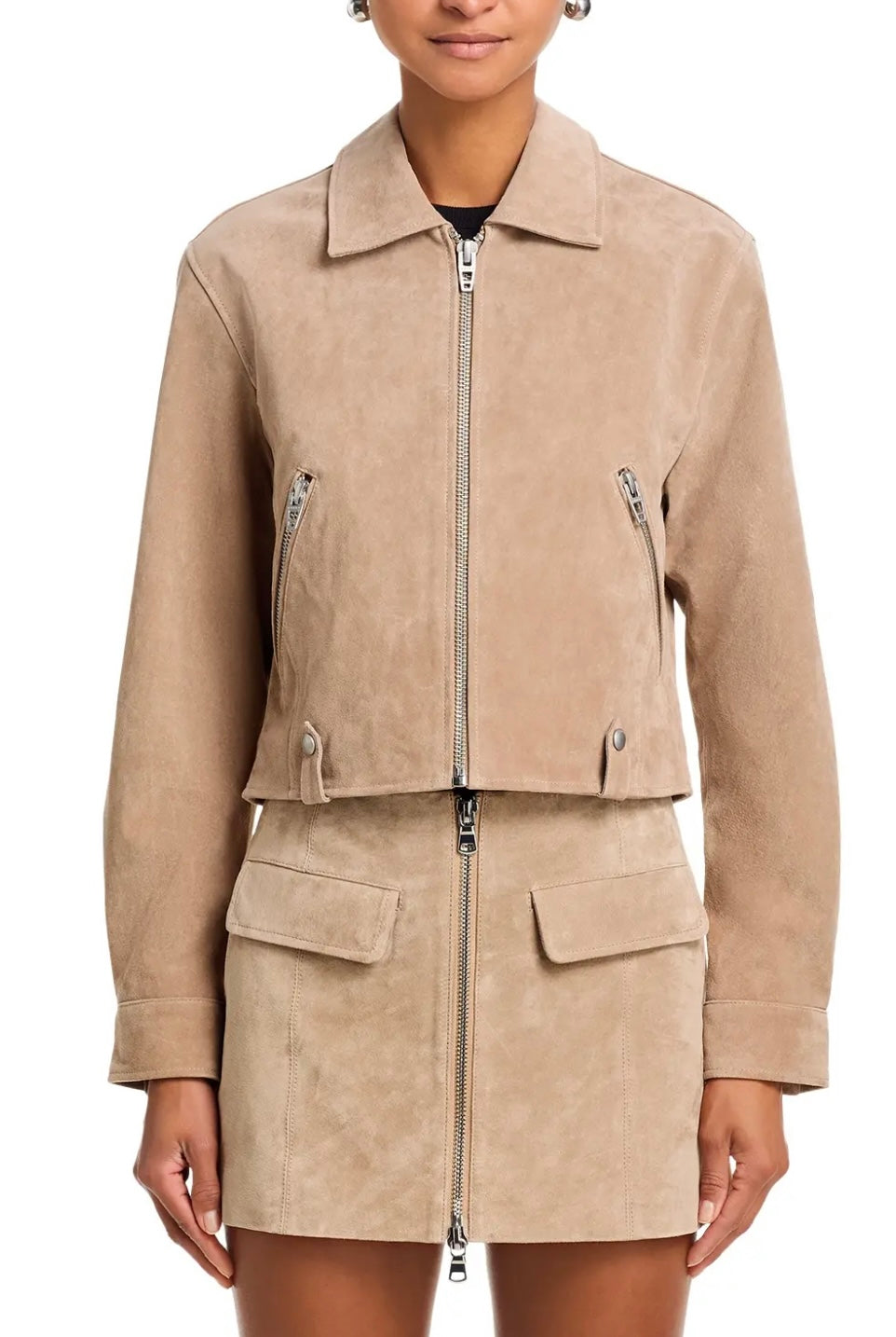 CROPPED SUEDE JACKET