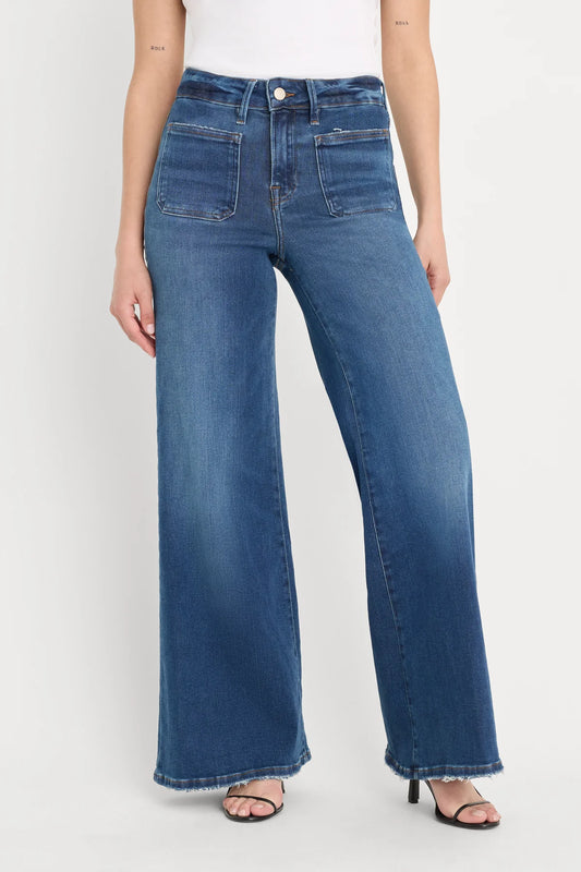 GOOD AMERICAN FRONT POCKET PALAZZO