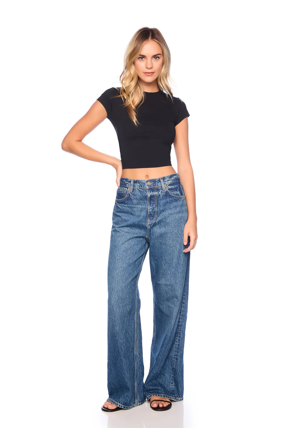 AT WAIST TEE BLACK