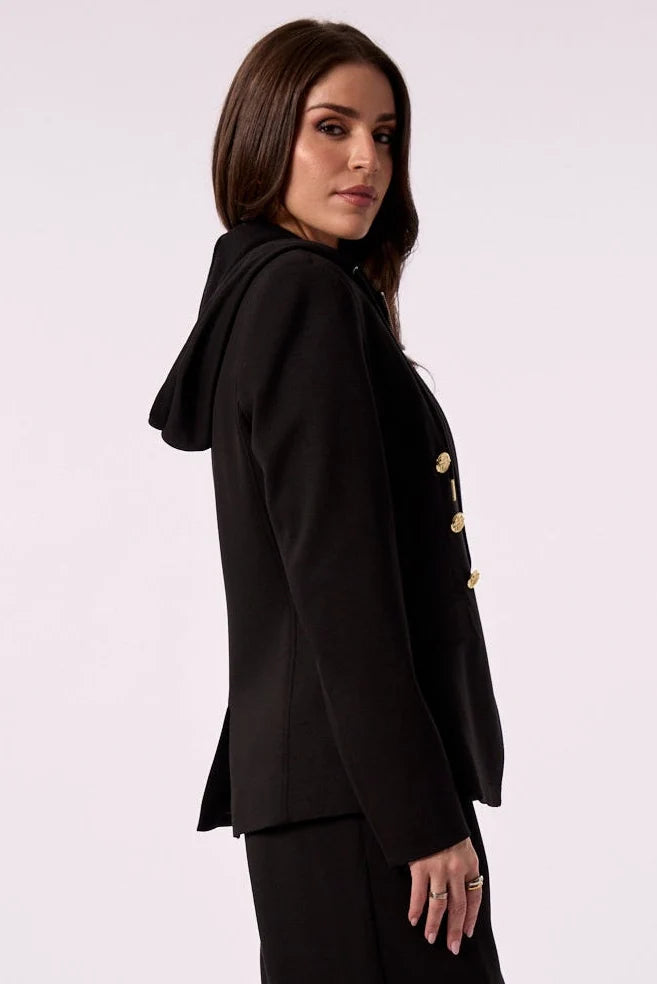 HELEN DOUBLE BREASTED BLAZER WITH SWEATER INSERT