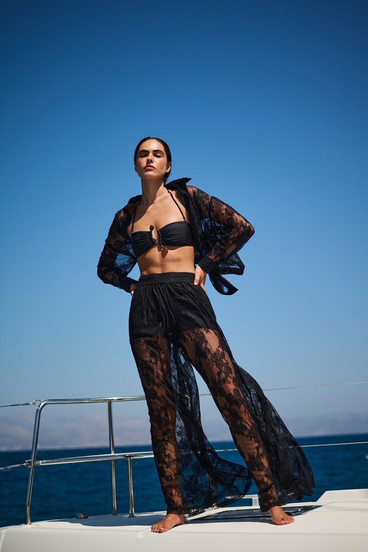 ALEIDA OVERSIZED LACE SHIRT