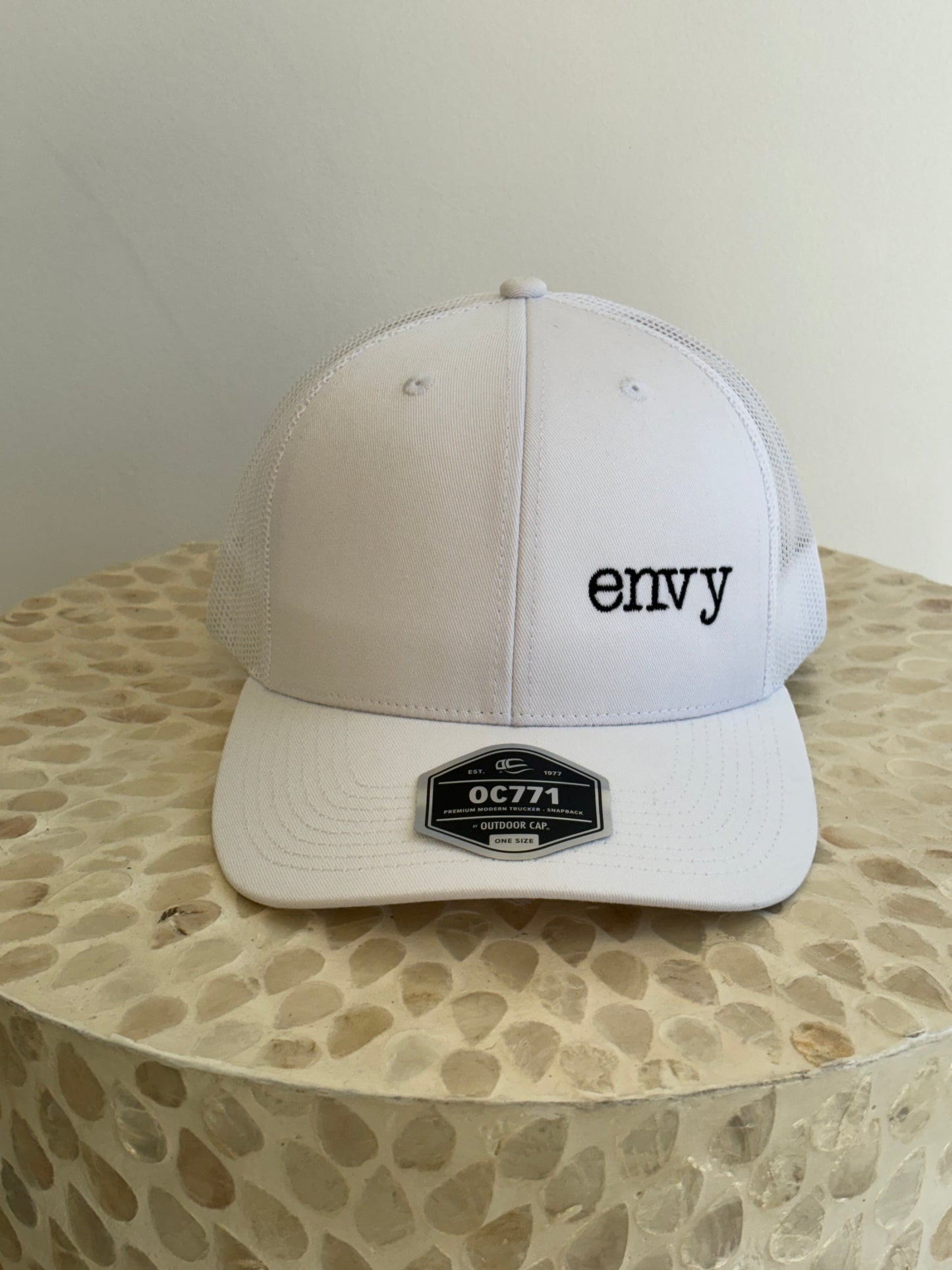 White Envy Trucker Hat