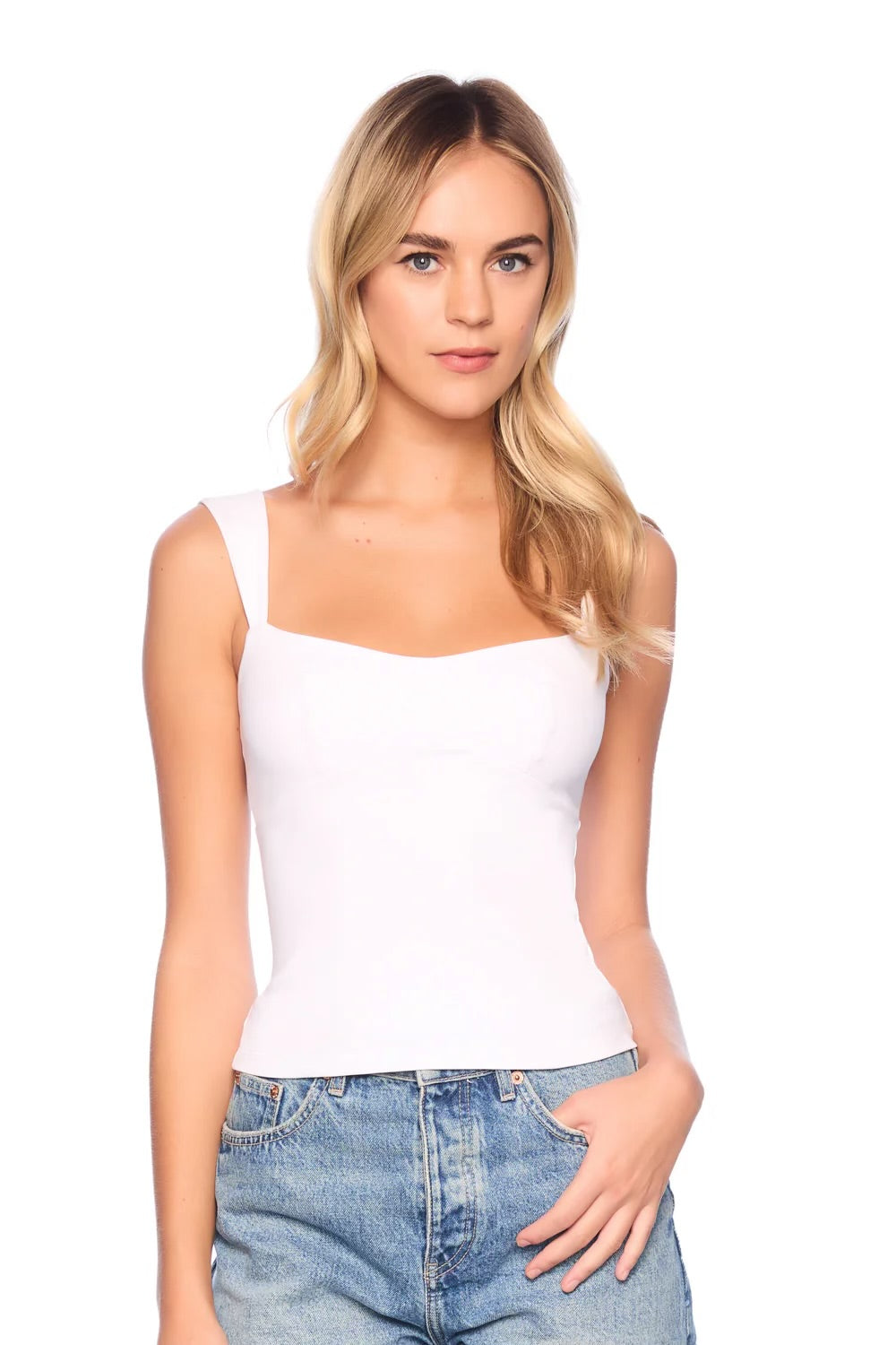 ANGLE STRAP TANK TOP