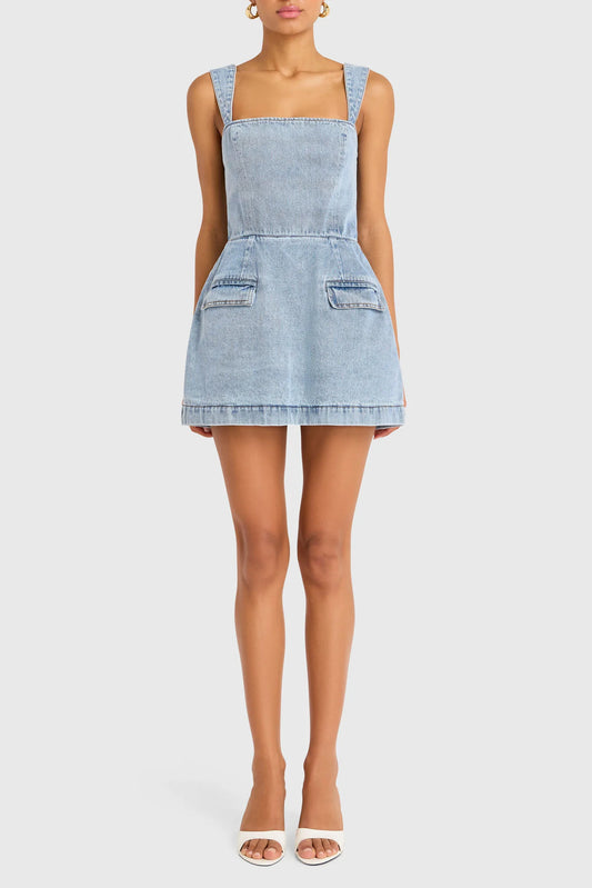 BETHANY SKORT ROMPER DENIM