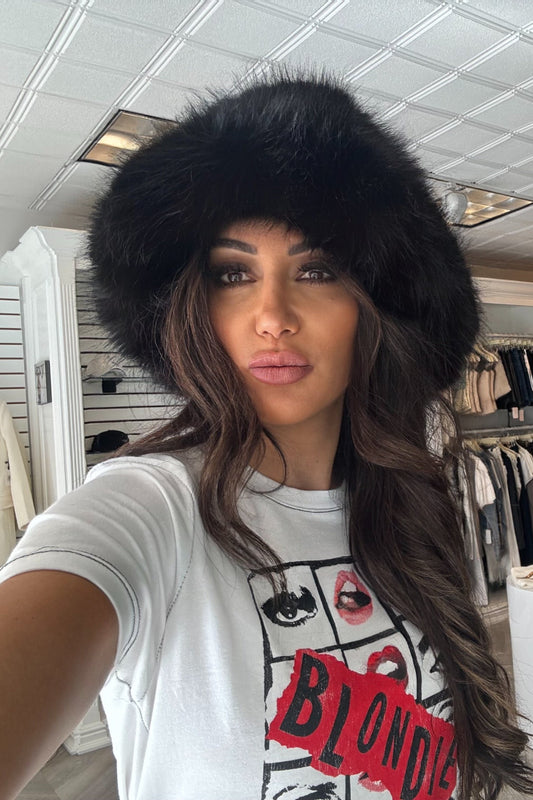 OVERSIZED FAUX FUR HAT