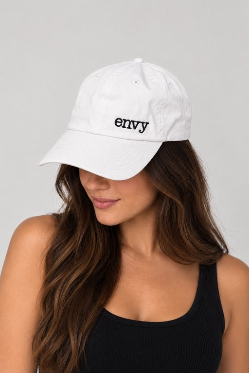 WHITE ENVY BASEBALL CAP