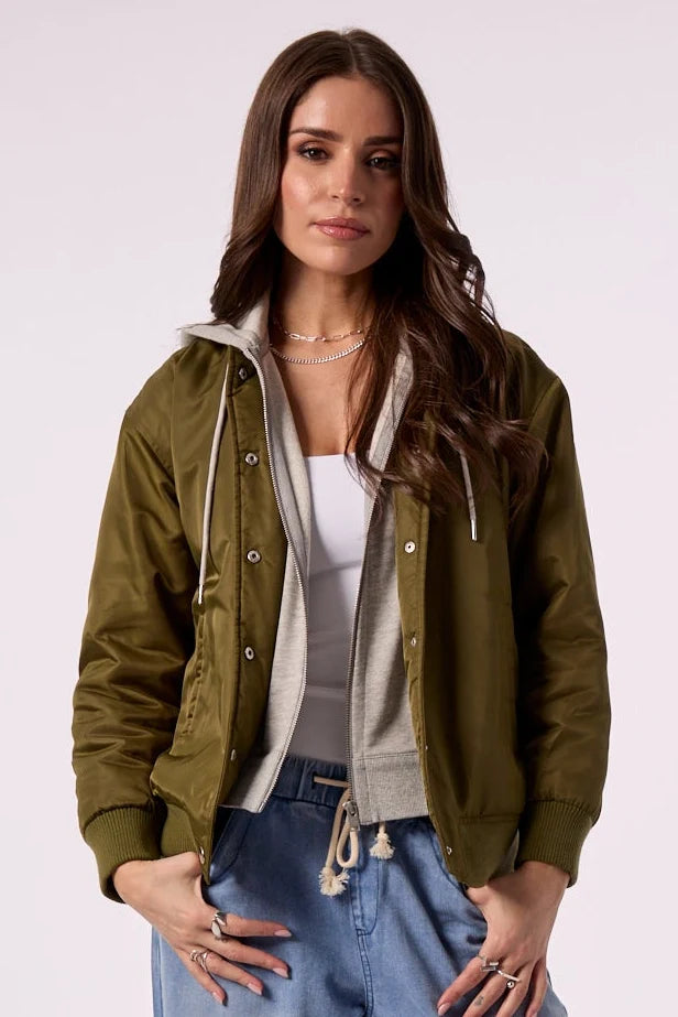 BAILEY BOMBER WITH HOODIE INSERT