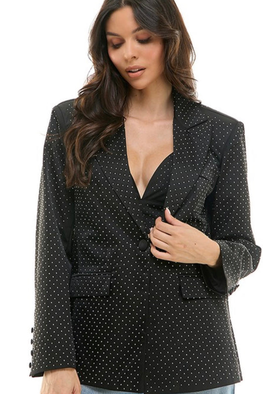 ADDISON RHINESTONE BLAZER