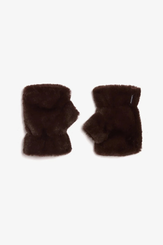 ARIEL FINGERLESS GLOVES ESPRESSO ￼