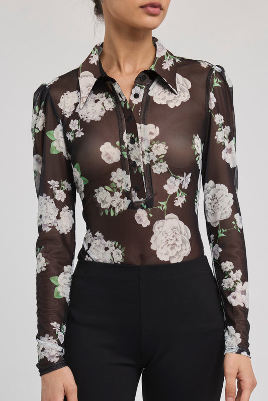 GARDENIA MESH TOP