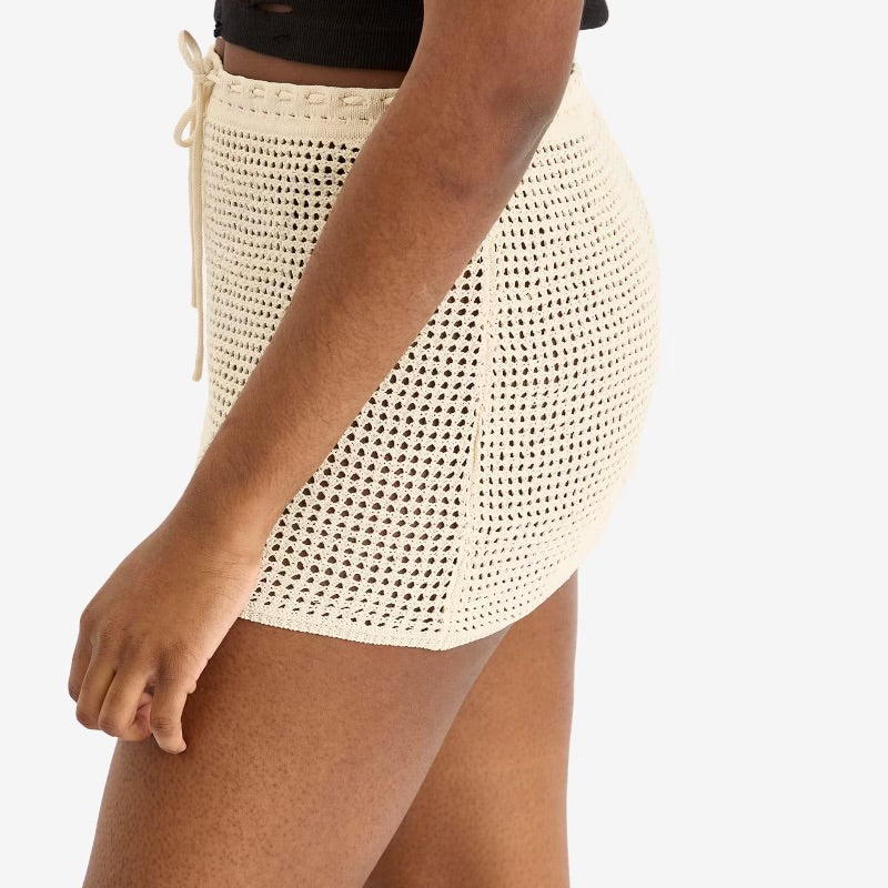 GOOD AMERICAN ECRU SKIRT