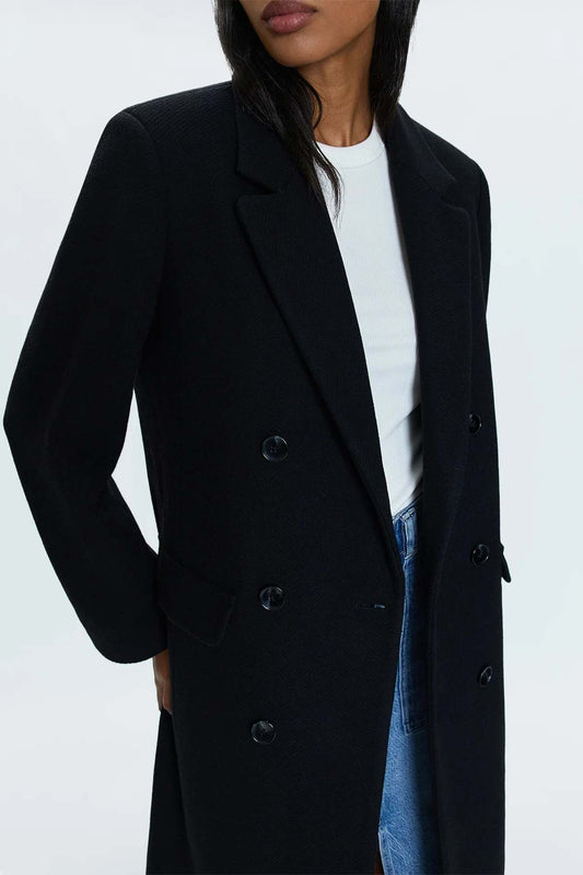PRESCOTT DOUBLE BREASTED WOOL COAT