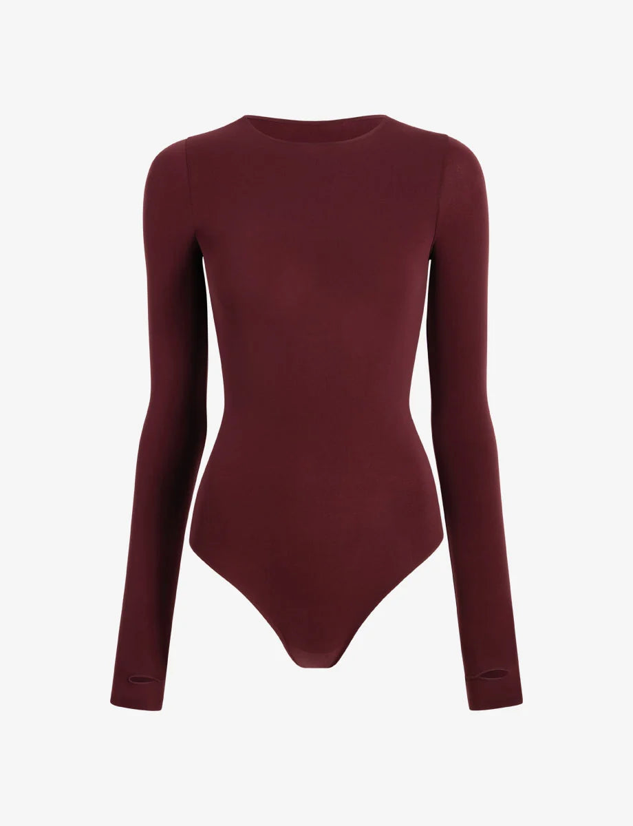 COMMANDO BALLET BODYSUIT IN RAISIN