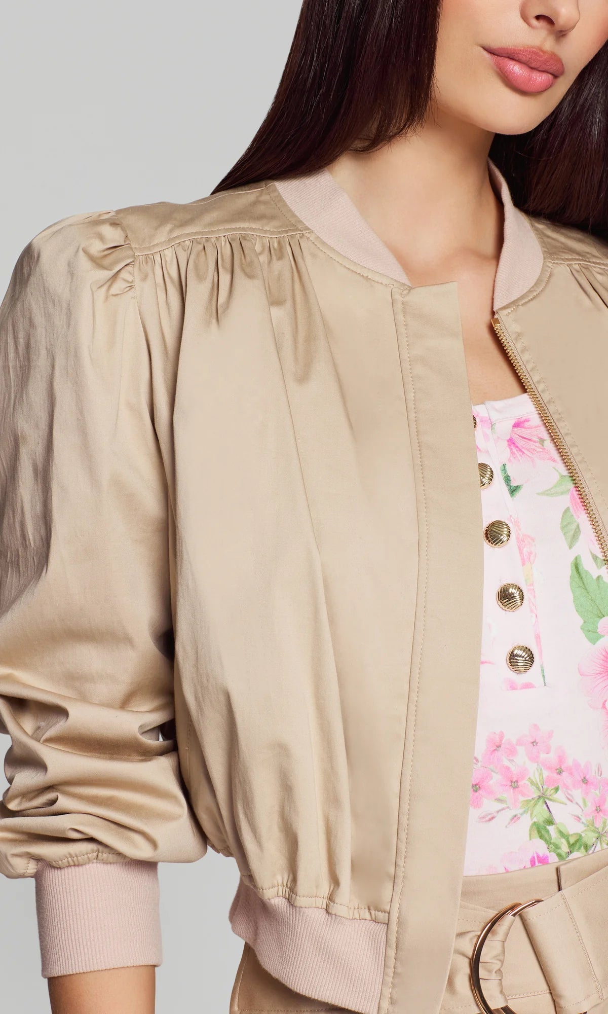 SARIAH SATEEN BOMBER