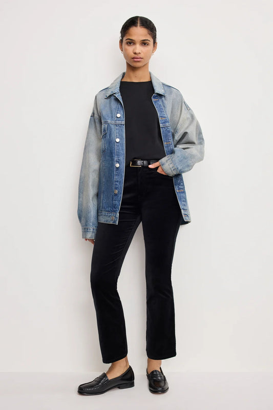 GOOD AMERICAN VELVET KICK FLARE
