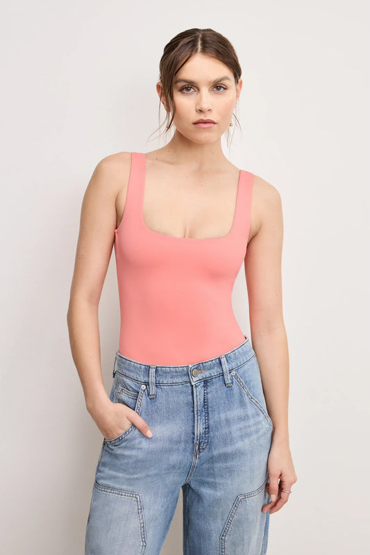 GOOD AMERICAN SCUBA BODYSUIT CORAL