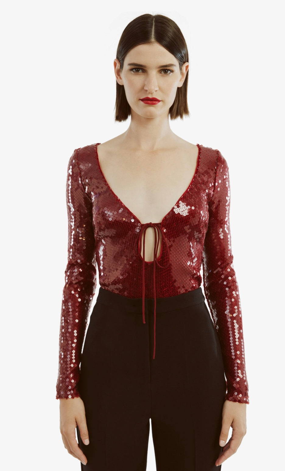 VERONA BURGUNDY BODYSUIT
