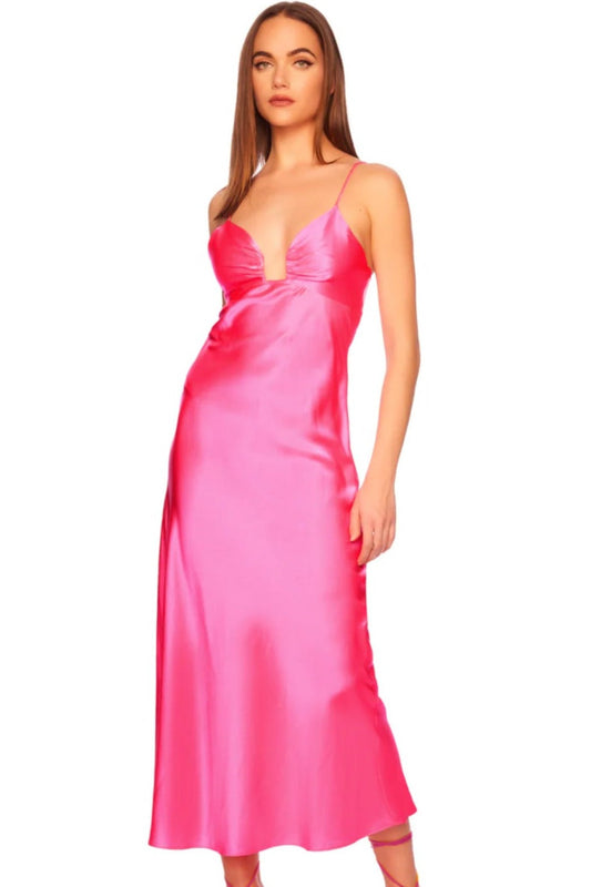 SILK SQUARE WIRE DRESS