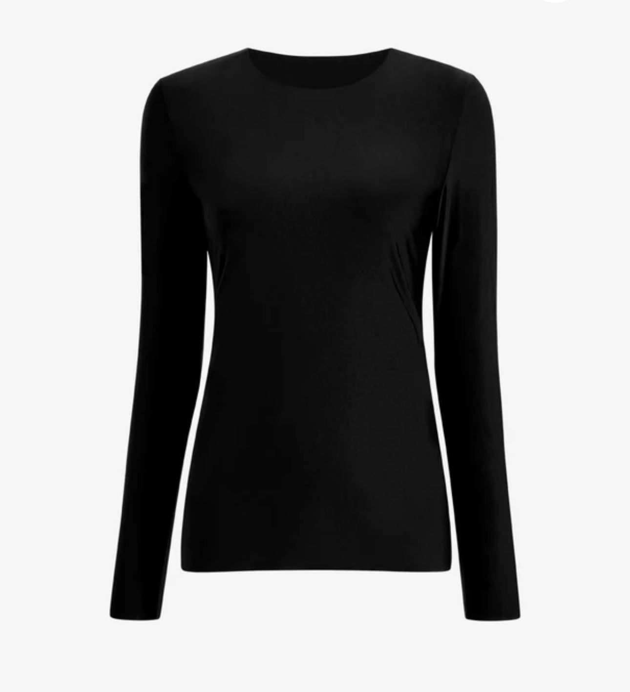 BUTTER LONG SLEEVE CREW BLACK
