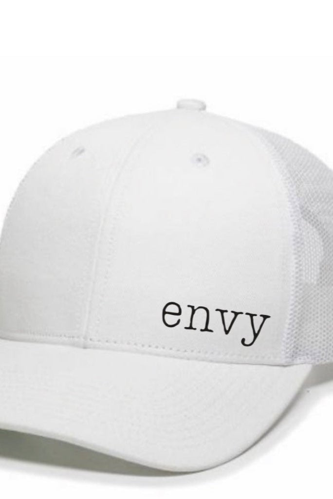 White Envy Trucker Hat