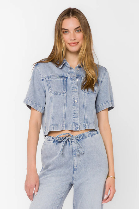 ARTIC CROPPED BUTTON UP
