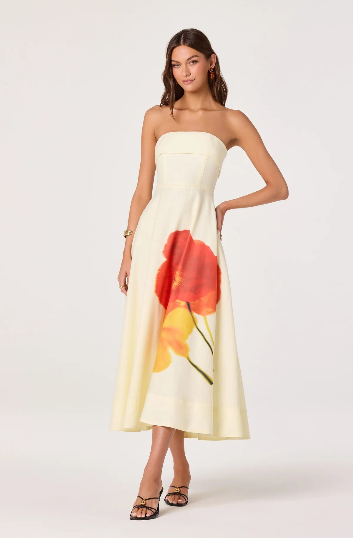 XIMENA STRAPLESS DRESS