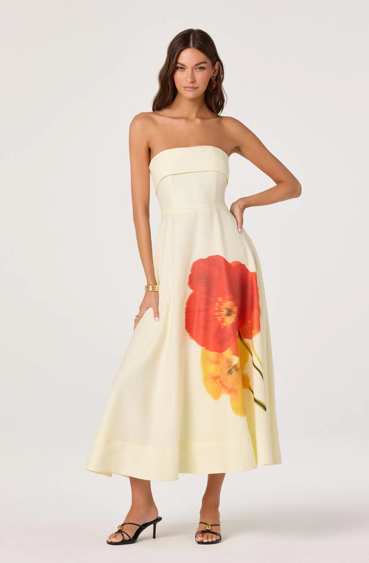 XIMENA STRAPLESS DRESS
