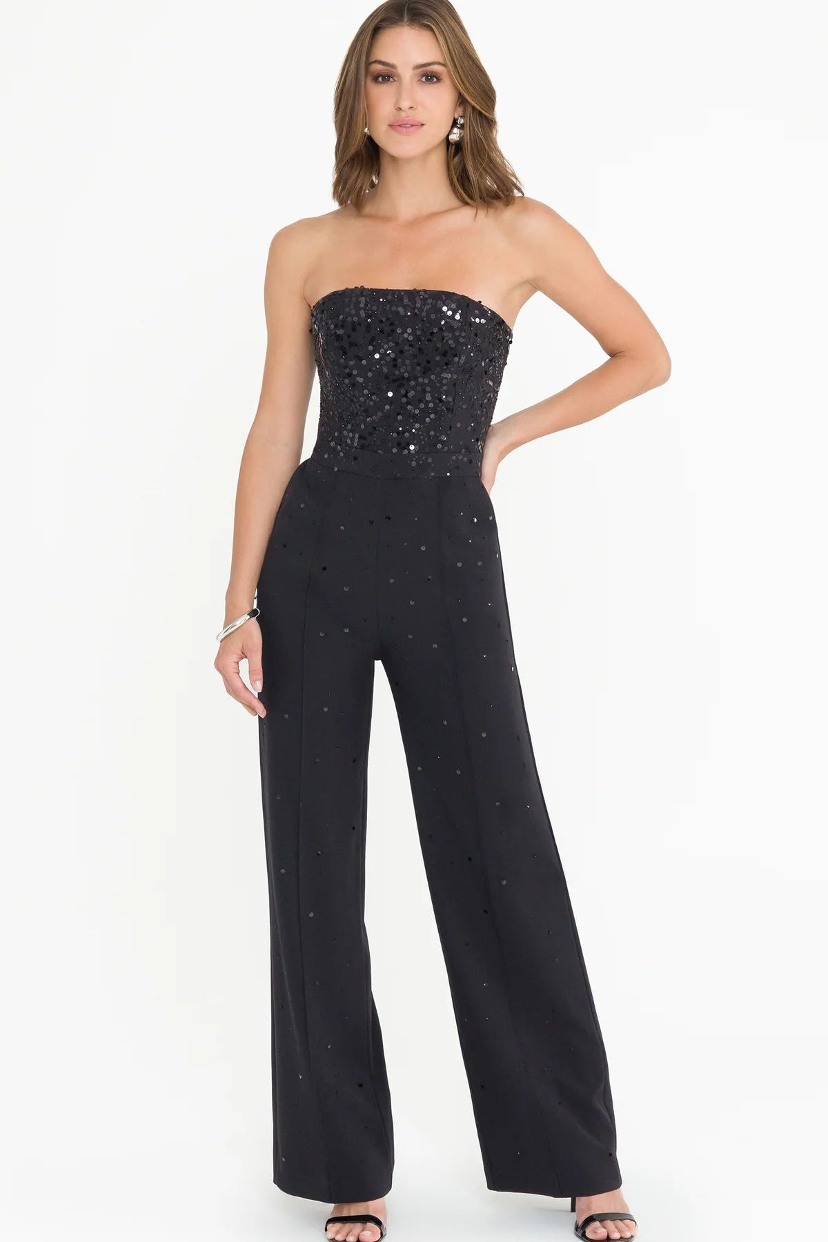 CASEY EMB CREPE JUMPSUIT