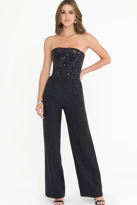 CASEY EMB CREPE JUMPSUIT