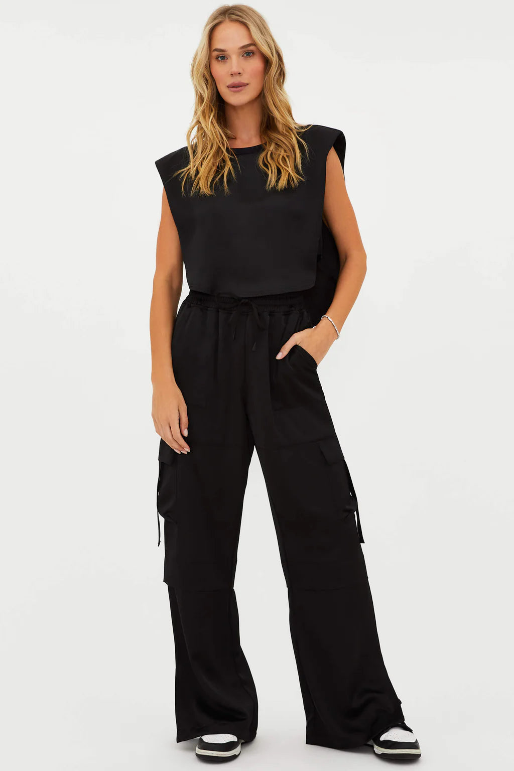 GIANNA SHADOW SATIN PANT