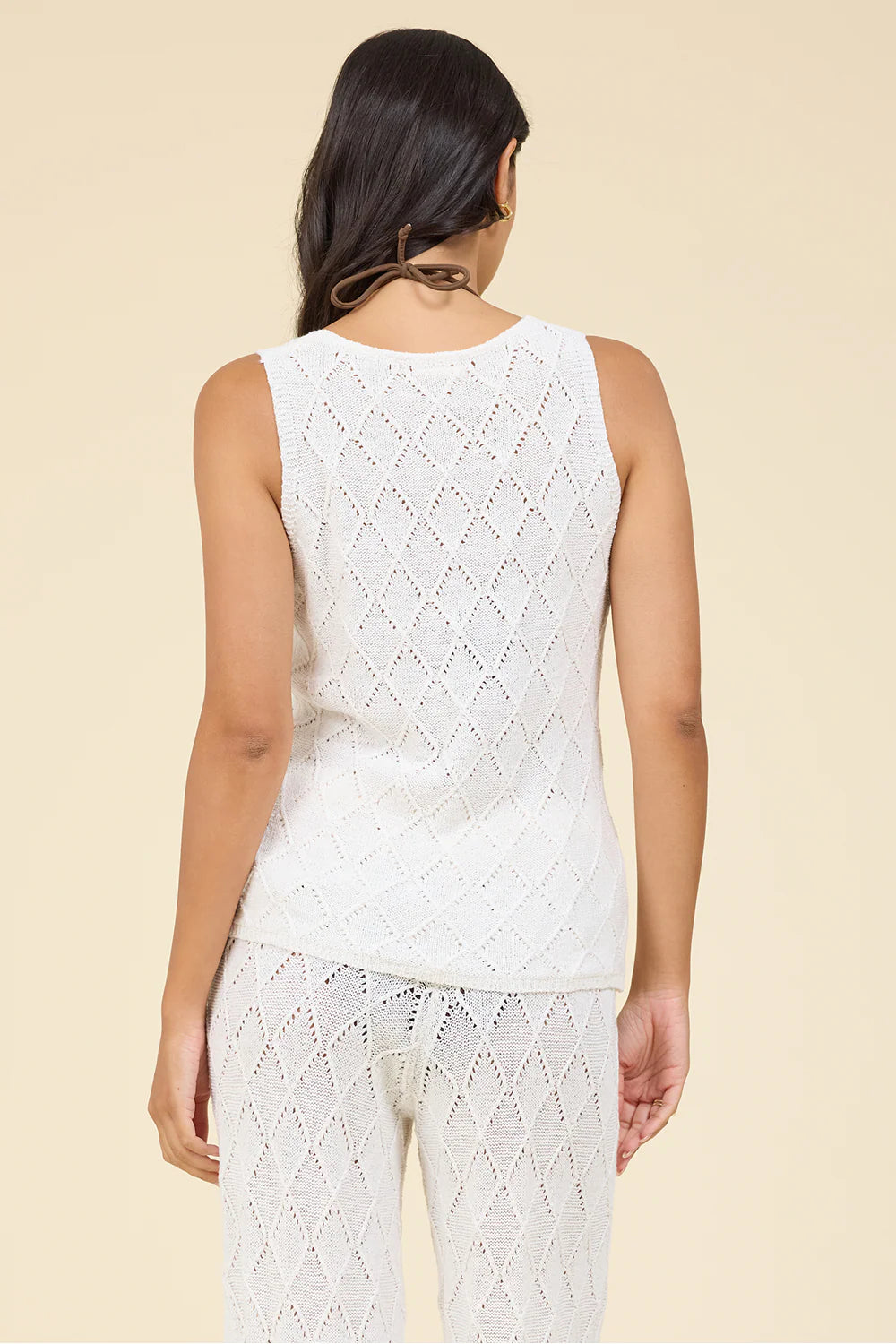 WHITE DIAMOND KNIT SET