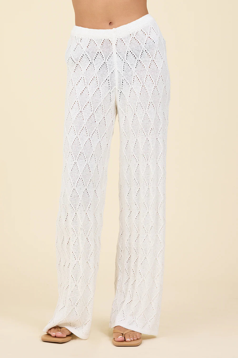 WHITE DIAMOND KNIT SET