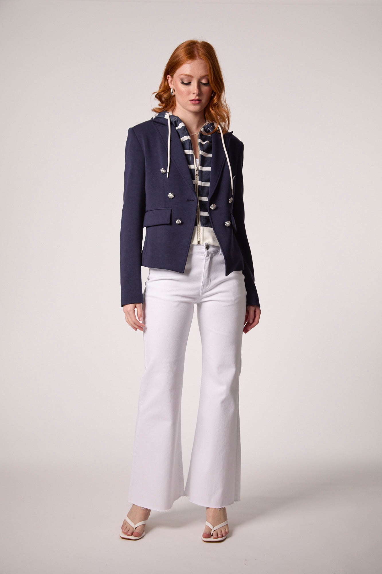 KASEY NAUTICAL HOODED BLAZER