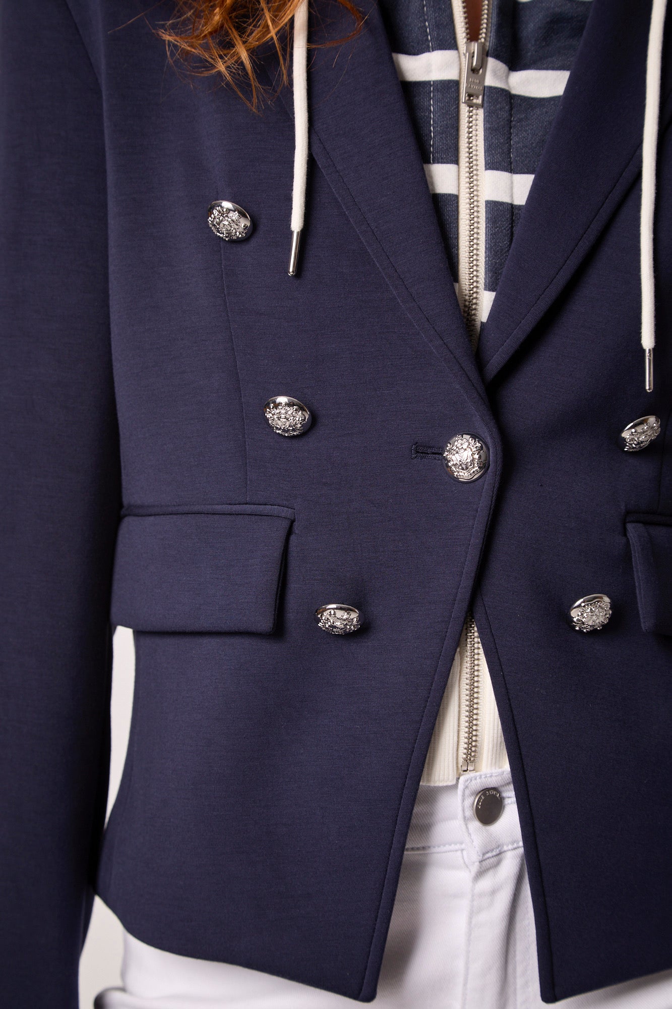 KASEY NAUTICAL HOODED BLAZER