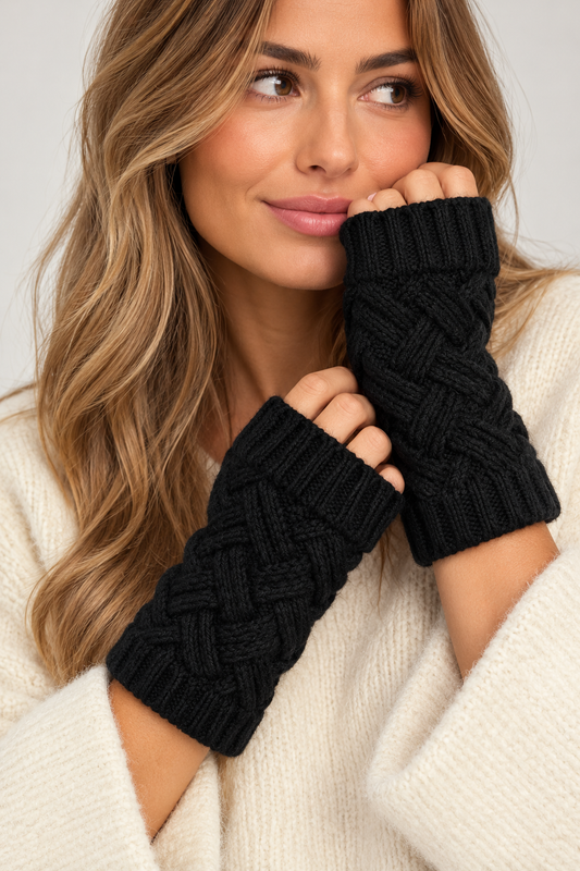 FINGERLESS WAFFLE GLOVES ￼